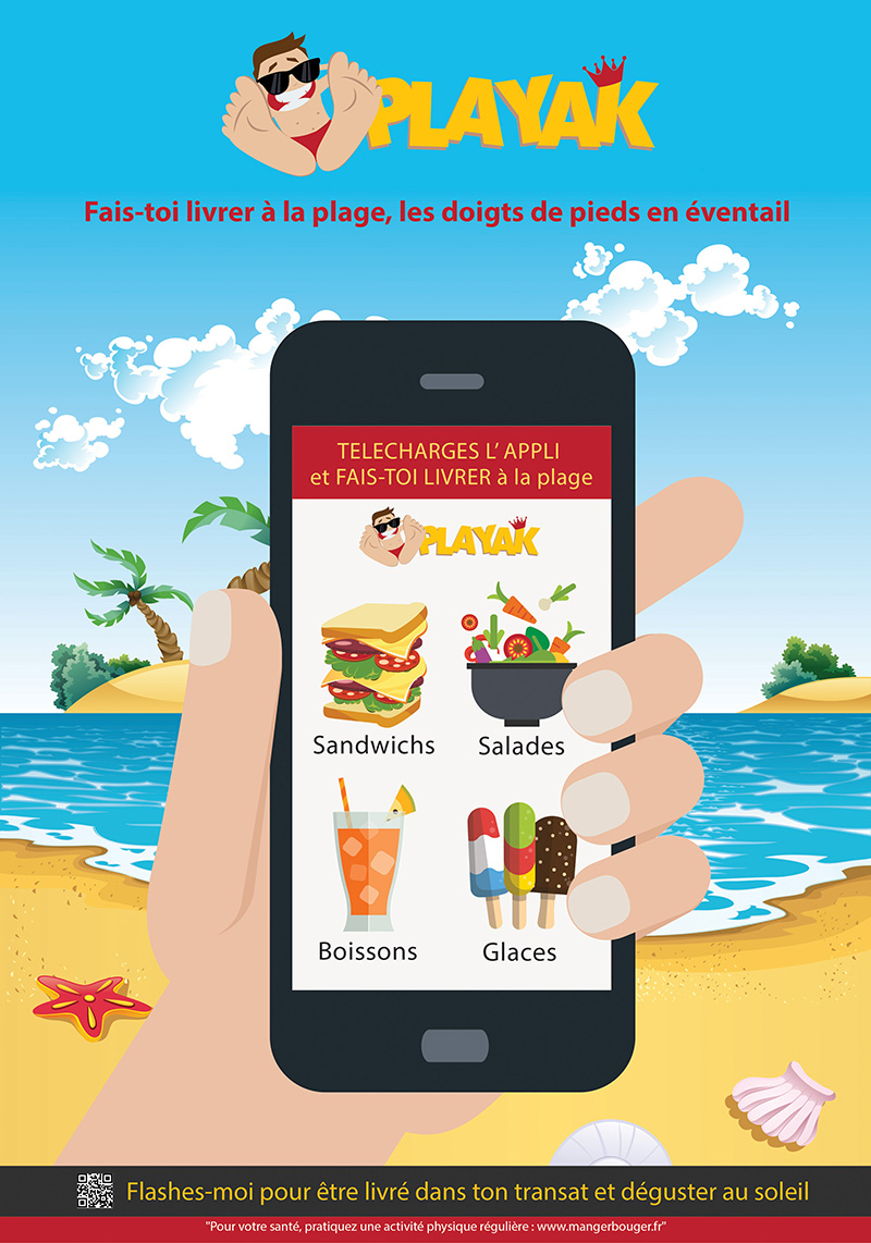 Affiche publicitaire Playak